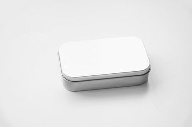 Китай Малая простая коробка олова прямоугольника металла с шарниром для хранения карточек игры подарка поставщик