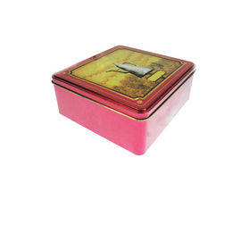 Китай Подгонянные контейнеры олова чая металла коробки олова квадрата печенья упаковывая с крышками поставщик