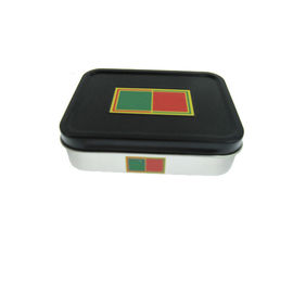Китай Подгонянная форма коробки олова металла способа печати прямоугольная для упаковывать КОМПАКТНОГО ДИСКА DVD поставщик