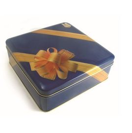 Китай Консервные банки коробки олова квадрата картины цветка ленты печатания/коробка олова Мател печенья Светы упаковывая для конфеты/шоколада поставщик