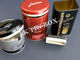 воздухонепроницаемое круглое хранение коробки олова чая 200g с резиновой крышкой, олов хранения чая поставщик