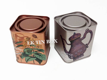 Китай Персонализированная коробка олова квадрата чая Langdon для сырости хранения металла травяного чая упорной поставщик