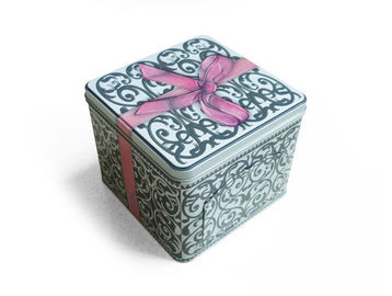 Китай Выдвиженческая коробка олова квадрата металла подарка для хранения торта печенья и печенья поставщик