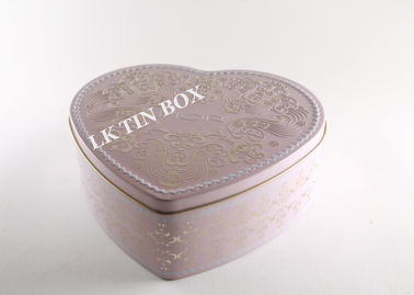 Китай Жестяная коробка конфеты венчания сердца форменная с выбитой крышкой, трудной конфетой в олов поставщик